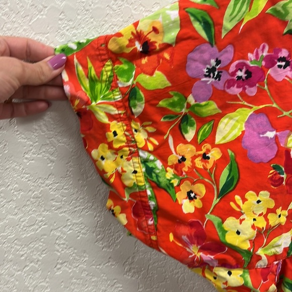 Go Softly Bright Colored Floral Porch Dress M - Picture 3 of 7